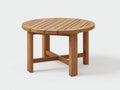 Tavolo da giardino - legno - 110x110x73 cm - marrone chiaro - stile naturale
