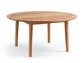 Tavolo da giardino - legno - 138x138x74 cm - marrone chiaro - stile naturale