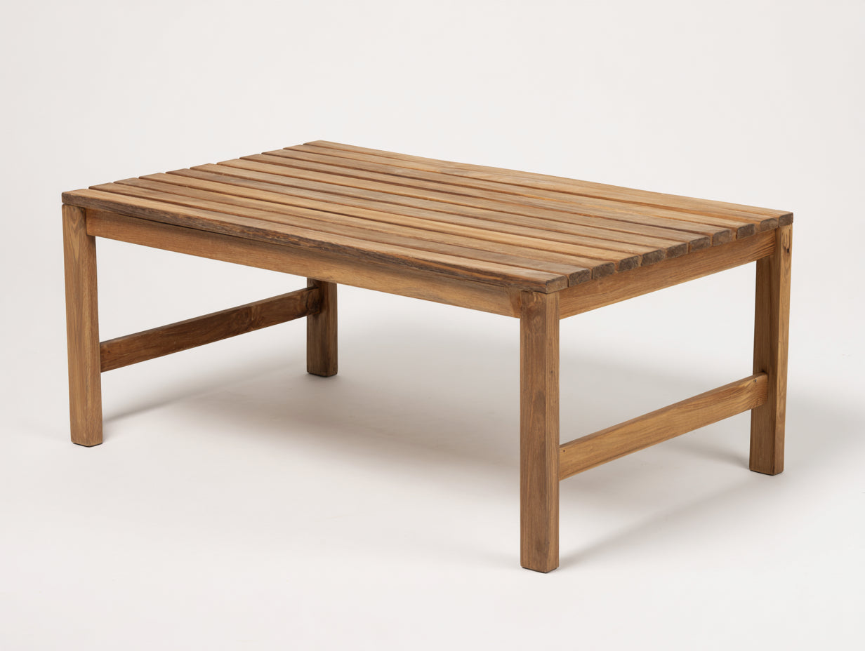 Tavolo da giardino - legno - 160x80x74 cm - marrone - stile naturale