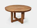 Tavolo da giardino - legno - 142x142x73 cm - marrone - stile naturale