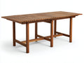Tavolo da giardino - legno - 240x95x75 cm - marrone - stile naturale