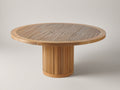 Tavolo da giardino - legno - 156x156x75 cm - beige-marrone chiaro - stile moderno